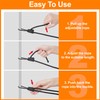Alrens 4pcs Bungee Cords with Carabiner Clips 100CM/40Inch Short Bungee