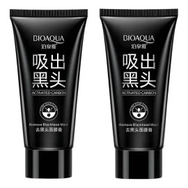Kit 2 Mascarillas Bioaqua Puntos Negros Nariz Frente Barba