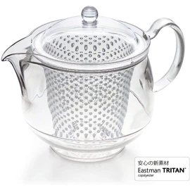 Akebono Sangyo TW-3733 Clear Teapot, 25.7 fl oz (730 ml), Tea Measure Set, Tritan Resin, Made in Japan