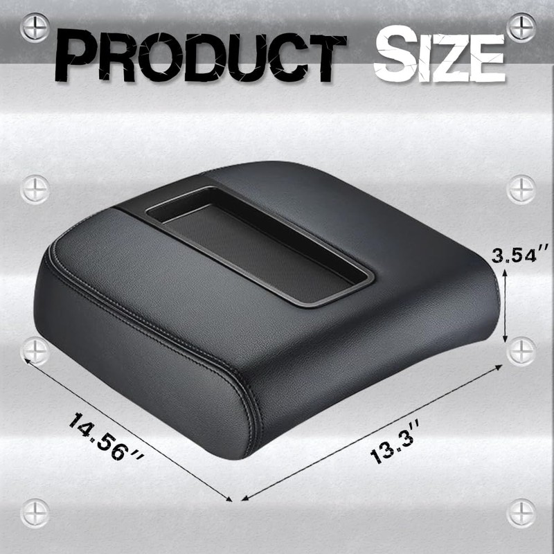 Center Console Armrest lid Cover Compatible with 2007-2013 Silverado Tahoe