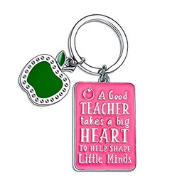 BESPMOSP Teacher Appreciation Gifts Teacher Keychain Teacher Gifts Teacher Keyring Birthday Gift Teacher's Day Jewellery (A Good Teacher)