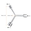 QUARKZMAN Y-shaped 3-way socket wrench, 12 mm, 14 mm, 17