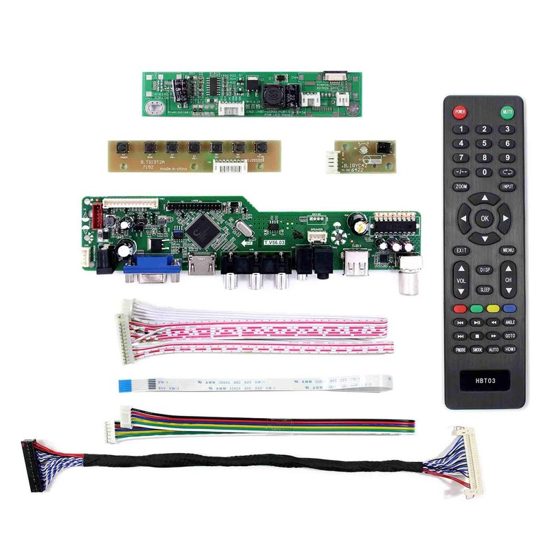 VSDISPLAY HDMI VGA AV USB LCD Control Base Compatible LCD