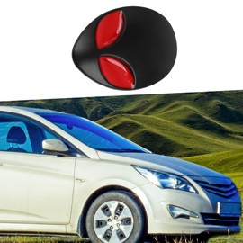 A ABSOPRO 3D Alien Head Shaped Metal Car Body Emblem Badge Decal Sticker Black