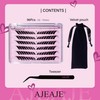 AJEAJE No Glue Needed Self Adhesive Eyelashes Clusters 3D Lash