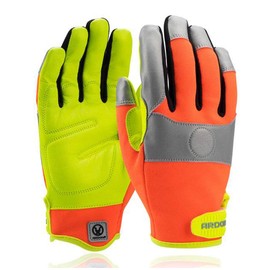 Magnetic Assembly Gloves with Magnet, Work Gloves, DIY and Assembly Gloves, Goat Leather + Spandex (9 (1 Pair))