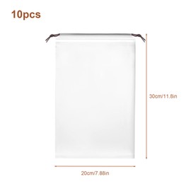 Shoe Bag with Drawstring Travel Shoe Bags Shoe Bag PE, White, shoe bag