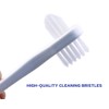 OASISGUEST Denture Cleaning Brush Set, T-Shaped Special Toothbrush, Hard Toothbrush,