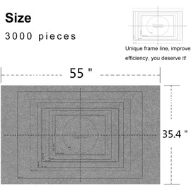 Jigsaw Puzzle Mat Roll Up - 3000 Pieces Large Gray Puzzles Saver Board for Adults Kids, Storage and Transport Keeper Saver Accessories Table Portable Holder Organizer Board Pad Gifts (Gray)