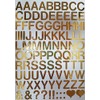 98 Golden Letters and Signs, 2.5 cm High in High-Quality