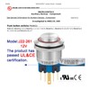22mm Push Button Switch Momentary Latching High Round Waterproof IP67