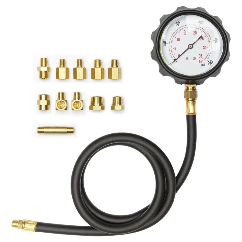 CarBole 0-500PSI Oil Pressure Test Kit Engine Gauge Diagnostic Tester