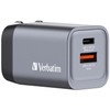 Verbatim 35W UK/US/EU 2-Port GaN Wall Charger With Power Delivery