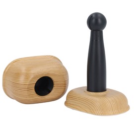 Door Stopper Non Magnetic No Drilling Windproof Wood Grain Invisible Installation Adhesive Door Catch Holder for Bathroom Wall Mounting