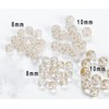 LadayPoa 150pcs 10mm Acrylic Frosted Gold Star Round Beads Glass