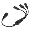 IEC 320 C14 to 3 X C13 Power Cable Universal