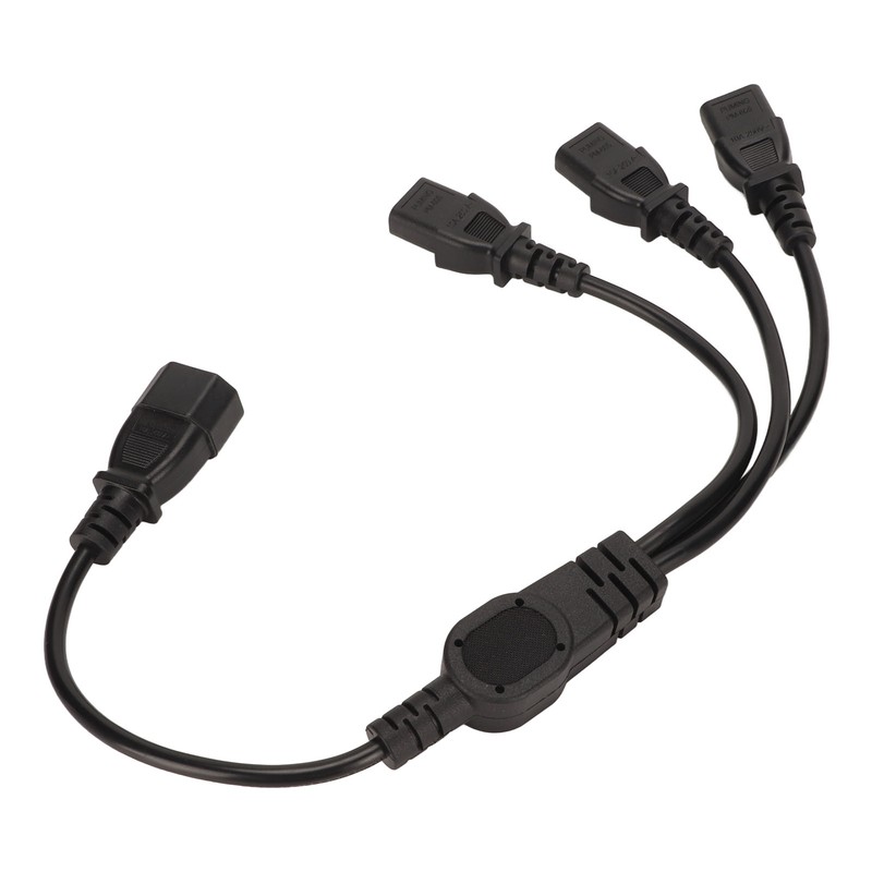 IEC 320 C14 to 3 X C13 Power Cable Universal