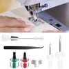 7 Piece Sewing Machine Cleaning Kit Include Tweezers Double Ended