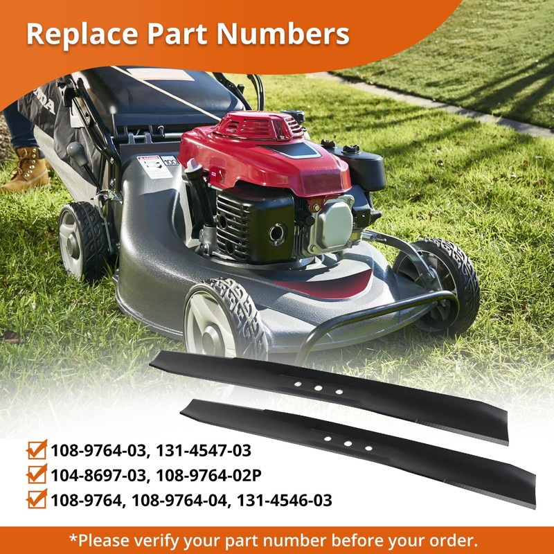 budrash 131-4547-03 Mower Blade Fits for Toro 22" Recycler, 108-9764-03
