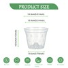 Gyfofix 5 Pack 5.5 Inch Clear Plastic Orchid Pots with