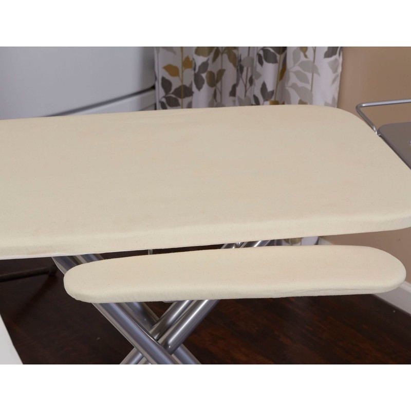 Household Essentials Wide Mega Ironing Board 4-Leg, Steel Top Pressing
