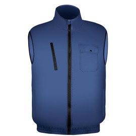 Sumeriy Work Clothes, Vest, Single Clothes, Thin, Ultra Lightweight, UV Protection, Summer, Work Clothes, Heat Stroke, Sweat Absorbent, Quick Drying, Cooling Vest, blue