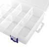 MANCHAP 8PCS 8 Grids Clear Bead Storage Box, Adjustable Plastic