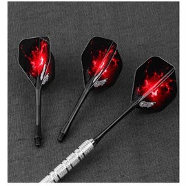 WUDQIJI 12pcs Dart Shaft Dart Accessories 2BA Threaded Aluminum Dart Stem for 48mm Dart Fit Shaft Gear Shaft Steel Tip (6 Colors)