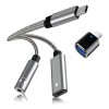 Gitifo Adaptador USB C a 3.5mm y USB 3.0 para
