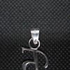 R001425 Sterling Silver Pendant Charm Letter 'Cyrillic' Solid Genuine Hallmarked