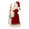 Kurt S. Adler 10.5-Inch Fabriché Regal Red Santa Table Piece