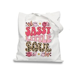 Forest Charger Butterfly Flower Tote Bag for Women - Preppy Pink Canvas Shoulder Bag, Retro Leopard Print Beach Bag, Trendy Lightweight Shopper Tote for Women