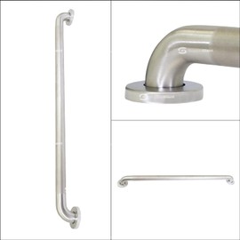 Brushed Metal Grab Bars For Bathroom, Strong Shower Handle And Bath Handle For Safety, Shower Grab Bars For Seniors, Safety Bars For Shower Chair Bench, Shower Handle For The Elderly, Great Toilet Bar