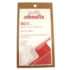 Hawid Clear Stamp Mounts 105/57 Commemorative Blocks Giori Press Pack 20 (m29)