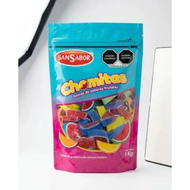Gomitas De Gajo Frutales De Grenetina Bolsa 1kg Sansabor Chomitas