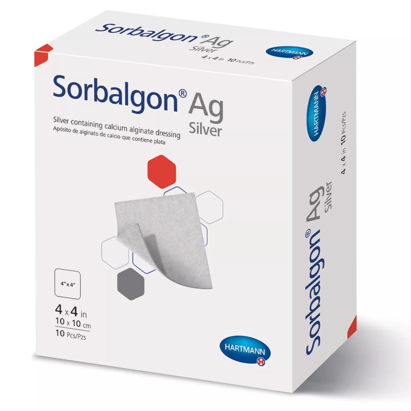 HARTMANN-CONCO Sorbalgon Ag Dressing 4" x 4" BX of 10