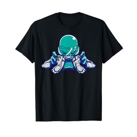 Cute Cartoon Alien Character With Gloves For Kids T-Shirt