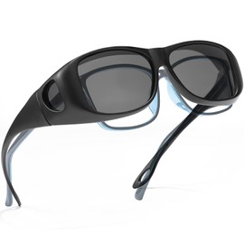 SIPHEW Polarized Fit Over Sunglasses for Men Women, Wrap Around Sun Glasses with UV400 Protection for Driving & Outdoors