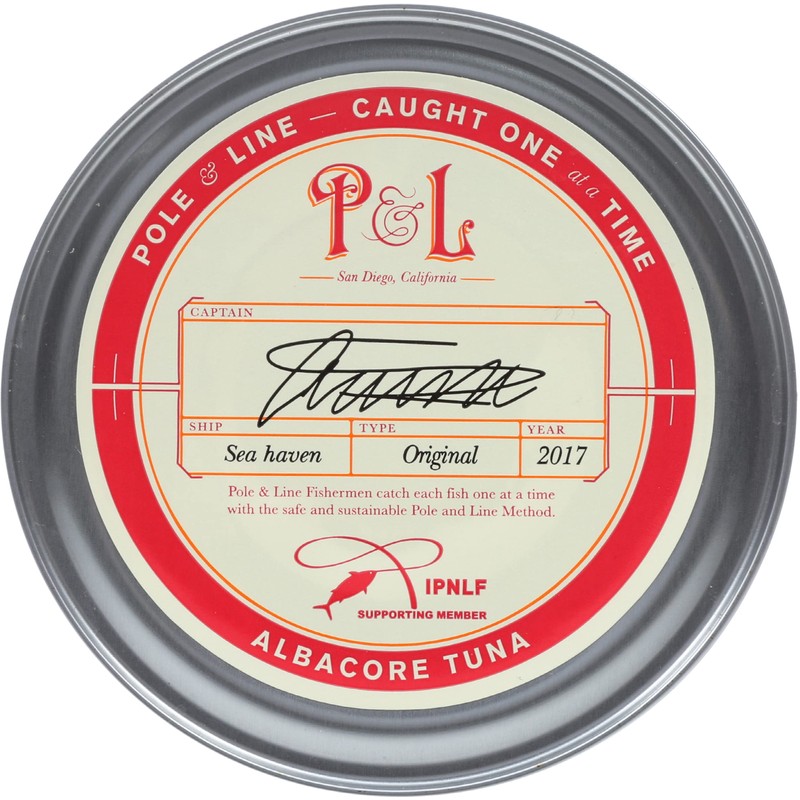 POLE AND LINE Albacore Tuna in Water No Added Salt,