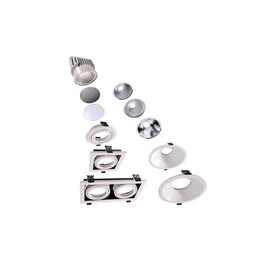 Accessories for Modular System COB Reflector 40 ° 42 mm Silver/Chrome