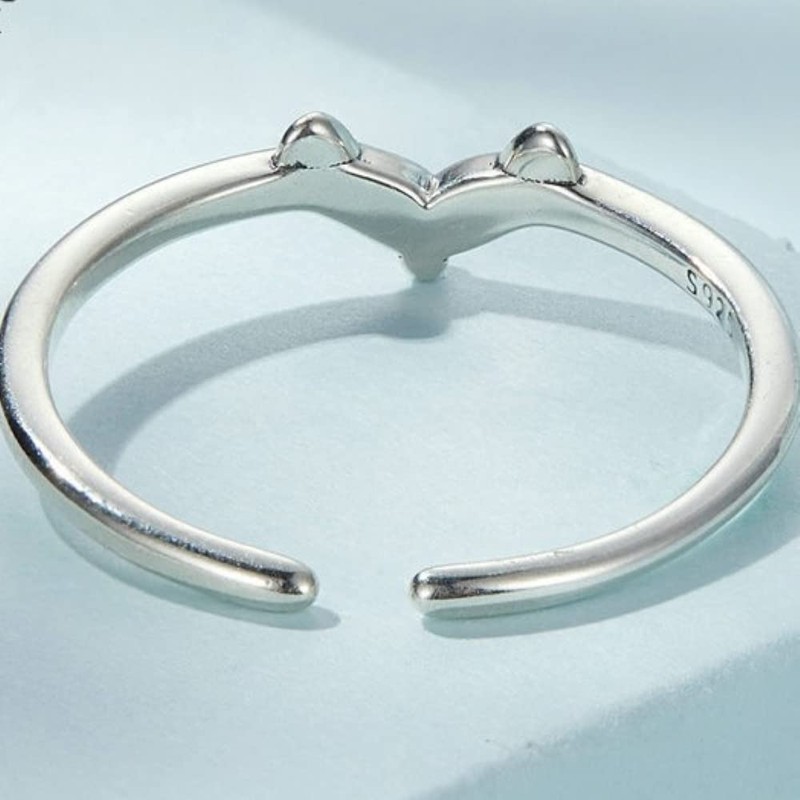 Bellitia Jewelry Fox Ring, Cute, Sterling Silver, 925, Fox Ring,