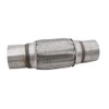 TAKPART 2.5" x 6" Exhaust Flex Pipe, Double Braided Exhaust