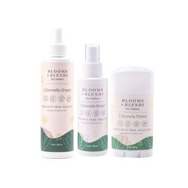 Blooms & Blends for Babies, Citronella Shield Repelente para insectos, 3 piezas.