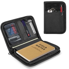 Damero Journal Cover Compatible with Field Notes Notebooks Moleskine Cahier 3.5 x 5.5, Pocket Notebook Cover with Key Ring and Pen Holder for Journal Notebook Planner (BAG ONLY)