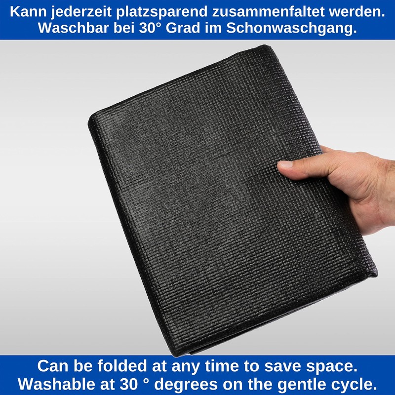 Car Non-Slip Mat, Size 120 x 100 cm, Black, Waterproof,