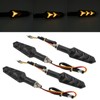 4Pcs Motorcycle LED Turn Signals Daytime Running Lights Blinker Front