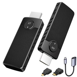 Wireless HDMI Transmitter and Receiver, Plug&Play, 1080P Output Portable Extender Kit, HDMI Wireless Transmission Supports Video Streaming from Laptop to HDTV/Projector/Tablet