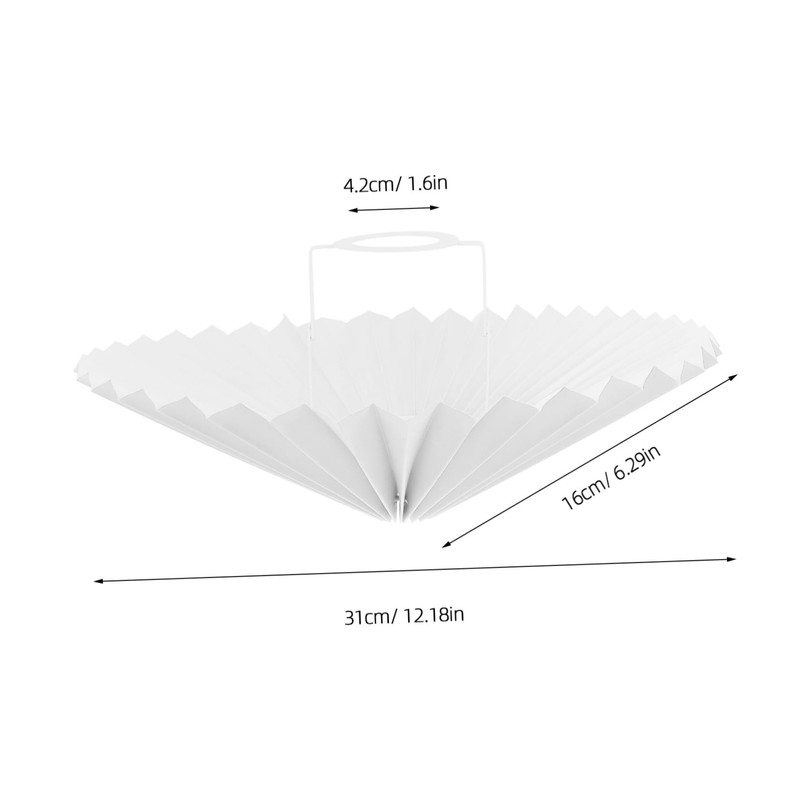 NUOBESTY Bedroom Lampshade White Table Lampshade Umbrella Shape Easy to