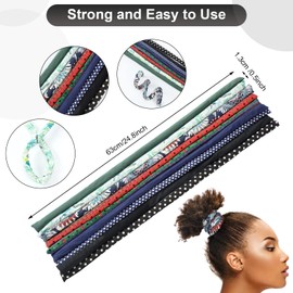 9 piezas con cierre en espiral para el cabello, accesorio de rasta, bandas de pelo flexibles de alambre de hierro para cola de caballo, corbata de pelo colorida para mujeres y hombres, cabello largo y rizado, 9 estilos