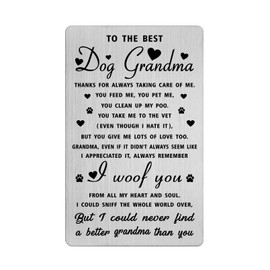 Richesele Dog Grandma Gifts for Women - Fur Grandma Mothers Day Christmas Gifts from Dogs - Best Dog Grandma Card to Grandma from Dog